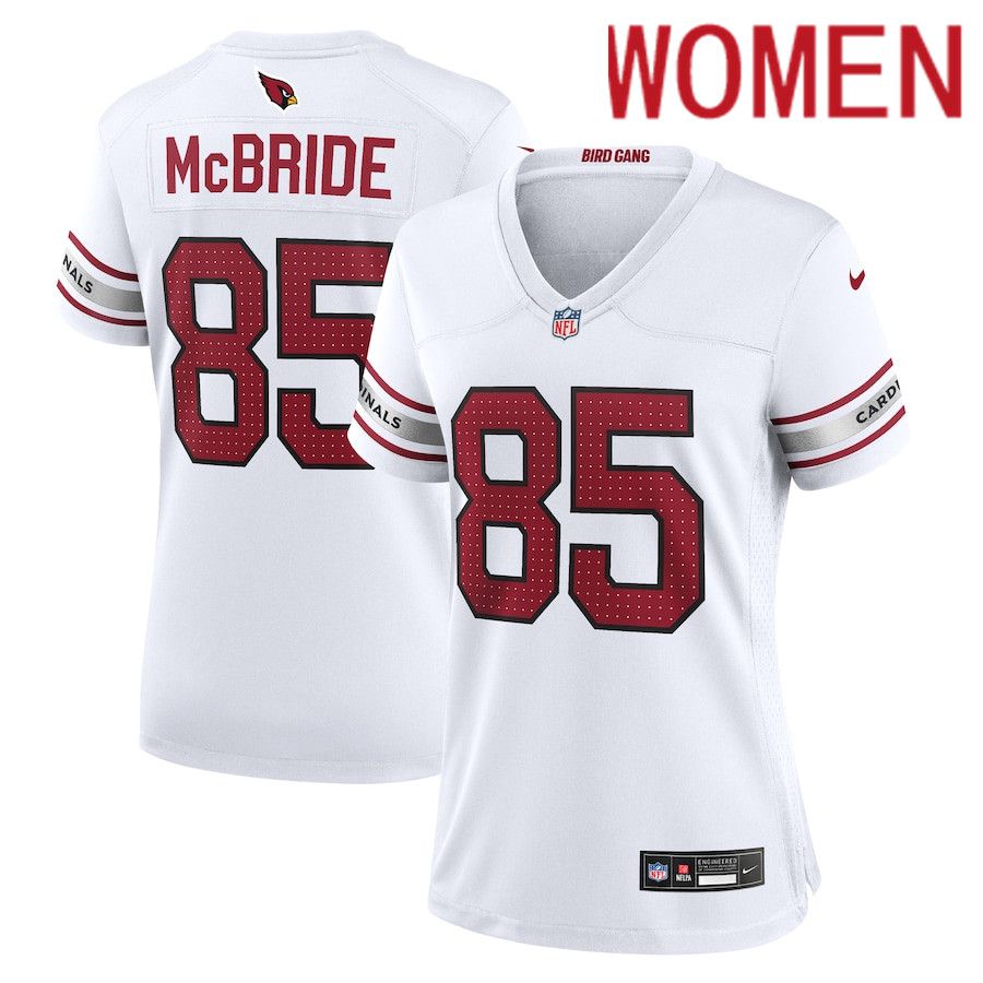 Women Arizona Cardinals #85 Trey McBride Nike White Game NFL Jersey